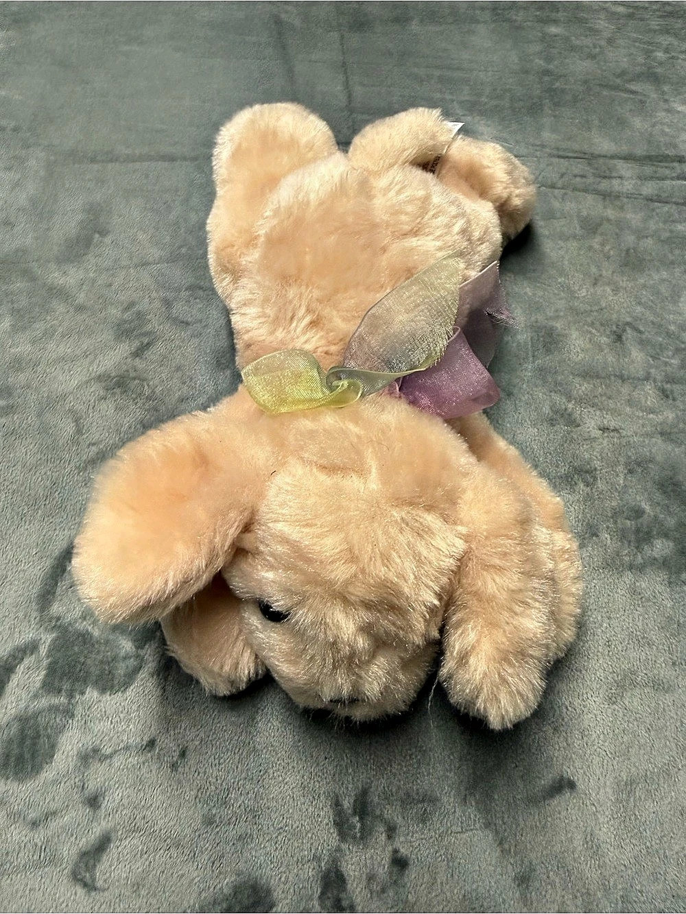 Plush Stuffed Animal dog with Ribbon